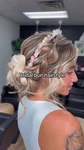 Gorgeous Bridal Bun with Braid Tutorial