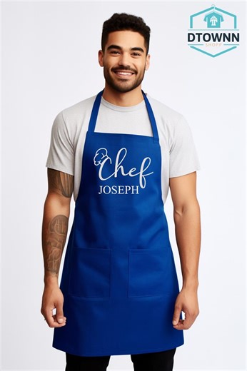 Custom Chef Joseph Apron, Professional Kitchen Gear, Gift for Baker - Etsy