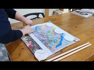 십자수패키지 간단하게 수틀 만들기 Making a simple embroidery frame