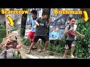 Double prank the best moment || Super funny Bushman & Scarecrow prank..!!
