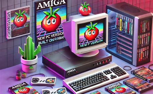 Tomato Amiga ported over to PC on a RetroBat Build