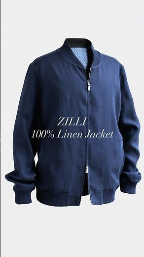 驚きの柔らかさ 100%リネン ブルゾン ZILLI #zilli