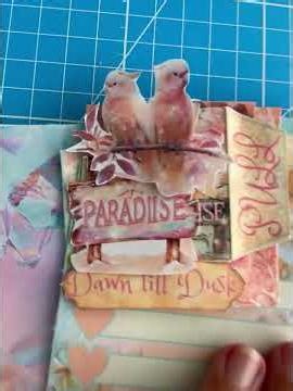 🌅 Flip-Through: The Completed "Pink Flamingo Sunset" No-Sew Junk Journal! 🦩