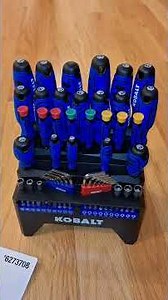 kOBALT 69 pc screwdriver set with RACK. 29$ at Lowes.