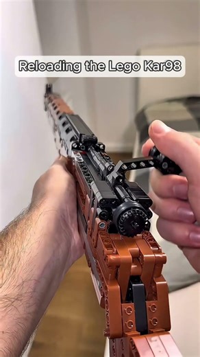 Trying To Reload My New Lego Kar98 🤩 #lego #kar98kheadshot