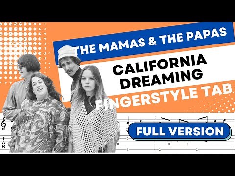 CALIFORNIA DREAMING - FULL Fingerstyle Guitar Tab With PDF Download