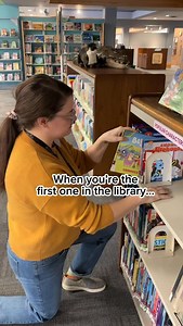 Empty library? Sounds like a personal dancefloor to us! 🤩🪩✨ Thank you to @cincylibrary for inspiring us to put on our boogie shoes! #librarylove #funny #humor | Marysville Public Library