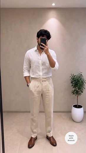 6 Clean Beige Trouser Combinations Every Man Should Try 🤎 #mensfashion #ootdguide #menswear #fashion
