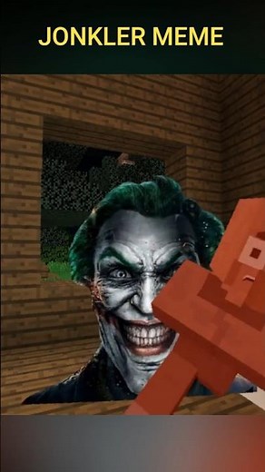 Jonkler MEME (WHY SO SERIOUS) Minecraft #minecraft #minecraftmemes #villager