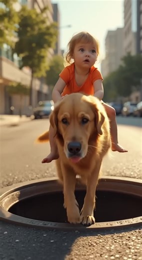 Dog Rescues Crying Baby from Manhole | Ultra-Realistic AI Cinematic Story