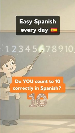Count to 10 in Spanish FAST! 🔢 #LearnSpanish #CountInSpanish #BeginnerSpanish