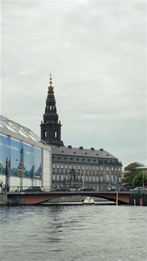 Boat tour through channels of Copenhagen, Denmark