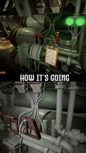 BEFORE [↓] vs AFTER [↑] 🎞️ #IronNest #IndieGame #Simulator #Artillery #Dieselpunk