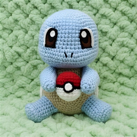 Squirtle Crochet Pattern, Squirtle Amigurumi Pattern, Crochet Keychain Pattern, Digital Download, Gift for Him, Cat Crochet Pattern - Etsy