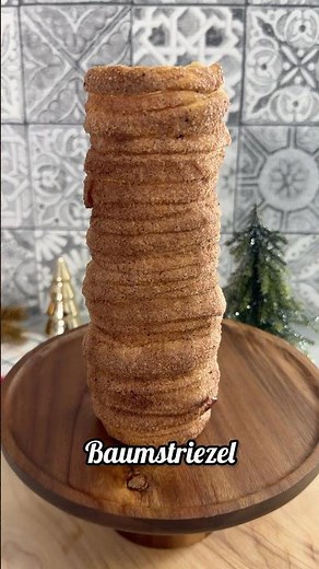 Baumstriezel wie vom Weihnachtsmarkt #ayazkitchen #einfacherezepte #schnellerezepte #baumstriezel