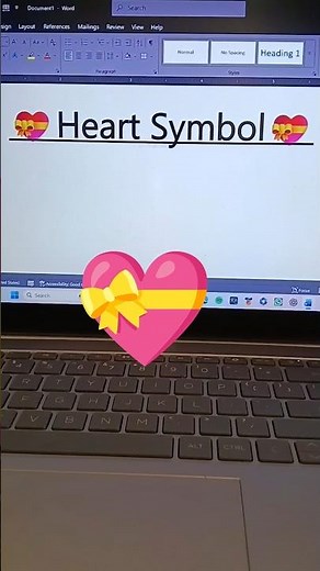 heart 💝 symbol in ms word | ms word shortcut keys | Ms word symbol | computer class | #shorts #heart