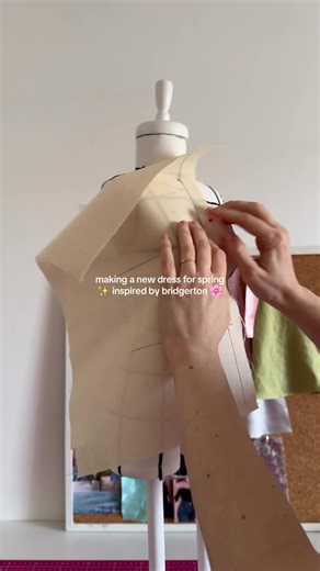 I’m going to London next week and I plan on checking out the @Liberty London Bridgerton collection and getting some fabric for my next spring dress 🌸 I’ve started sketching what I would like the dress to look like and working on the pattern, so I can get started as soon as I get back! The dress I made last year with the Liberty Carline Rose is one of my all time favourite pieces and so I have I hopes for this one too 💖 #sew #sewing #sewtok #libertyfabric #bridgerton