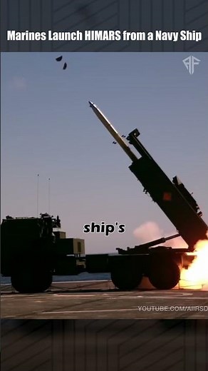 U.S. Marines Launch HIMARS from a Navy Ship