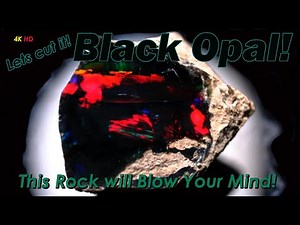 Breaking News New Black Opal Mine Found! Cutting Black Opal!