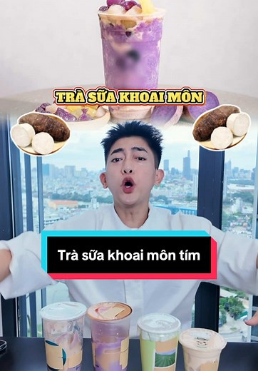 Trà Sữa Khoai Môn Tím: Hương Vị Năng Động