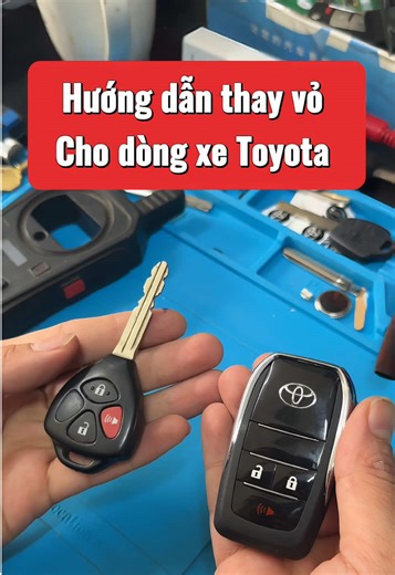 Thay vỏ chìa gập cho dòng xe Toyota #chiakhoaoto #chiakhoa #toyota #vios #innova