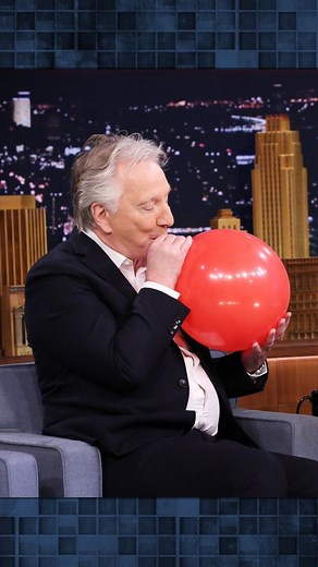 The Tonight Show on Instagram: "The late, great Alan Rickman channels his iconic Professor Snape character while sucking in helium. #InternationalHarryPotterDay #FallonFlashback"