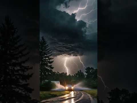 Lightning and Rain for Deep Sleep" 🌧️ #StormASMR