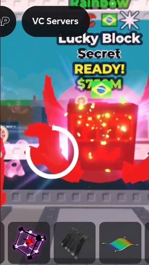 Opening secret lucky blocks #shorts #roblox