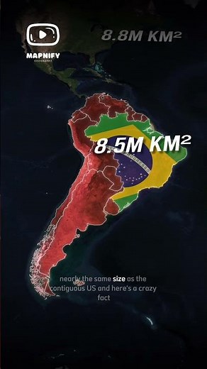 This Is How HUGE Brazil Really Is 😱🇧🇷 #history