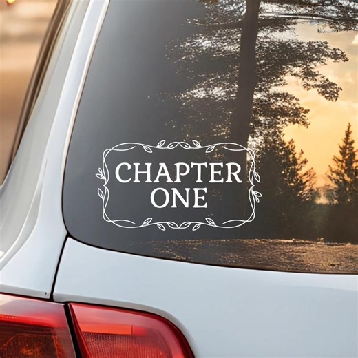 Chapter One Decal | New Beginning Vinyl Sticker for Car Window & Bumper | Matte - Etsy