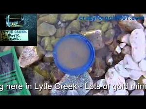 Sluicing for gold using the Le Trap Sluice Box at Lytle Creek, So. California 5