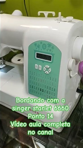embroidering with the singer starlet 6660 - stitch 14 #sewing #singer