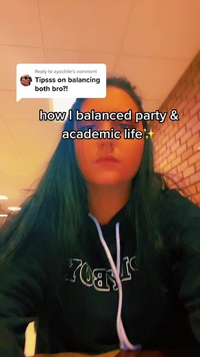 Reply to @ayochile my credentials: freshman year partied everyday, sophomore year became an academic coach, now I coach students on ac probation :)