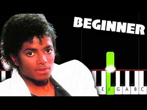 Michael Jackson - Billie Jean - BEGINNER Piano Tutorial
