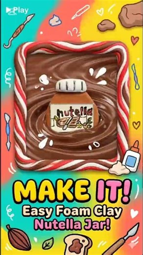 Making the World's Smallest Nutella Jar | Foam Clay Tutorial #DIY #crafts