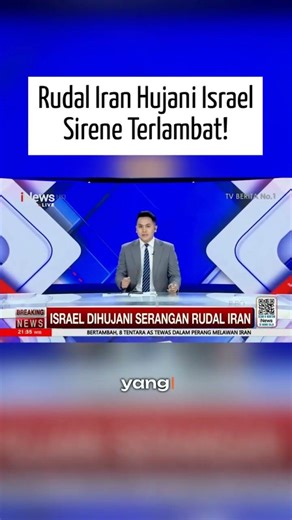Rudal Iran Hujani Israel Sirene Terlambat!
