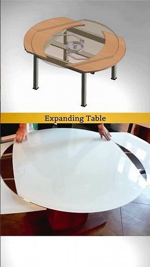 Expanding Table mechanism #innovation #3ddesign #mechanism #cad #engineering #solidworks #carpenter