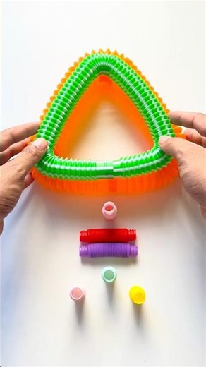 Satisfying POP Tube Build | Crunch Art Flow #diy #creative #relaxing #oddasmr