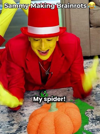 sammy making brainrot! 😭 (pumpkin spyderini)