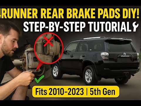 How to Replace Rear Brake Pads on a 2018 Toyota 4Runner – Step-by-Step Guide!