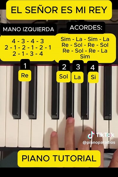 El señor es mi rey - Tutorial de piano #aprendepiano#piano#Elseñoresmirey#pianofacil#pianodesdecero#cursodepiano#pianomusic#pianocristiano#cristianos#cristiana#evangelio#pianocover#piano#jesus#fyp#pianotutorial#tutorialdepiano#tutorial#clasesdepiano#clasesdepianoonline#pianofacil#easypiano#pianoeasy#adoracioncristiana#adoracion#culto#iglesia#aprende#tocapiano#teclado#comotocarpiano