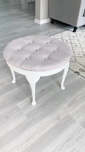 DIY Upholstered Ottoman Tutorial: Transform Your End Table into a Tufted Beauty!