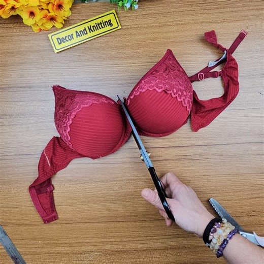 My old and unnecessary bra, you will love this idea, great recycling idea | Decor And Knitting