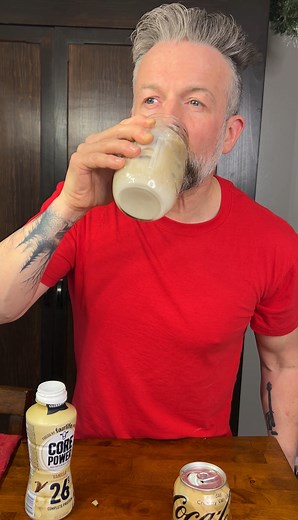 Trying out the NEW Coke Zero Holiday Creamy Vanilla 🥤 (Let’s make it a Protein dirty soda) #dirtysoda #proteinrecipes #cokezero #review #holidaytreats | Jamie Dugan