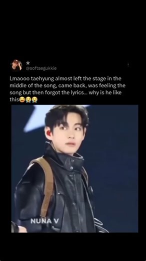 ‎kv𐤀‎ on Instagram: "lmaoo taehyung face when he realise he forget spring day lyrics😅😂😭😭 . . . . ✦ . . ˚ . . ✦ ˚ . ★ Follow @taejeon_world for more taekook updates and memories. Sending my love for 62k besties and tysm always support me 𖹭 . . . ˚ — Tags🔖 #taehyung #jungkook #taekook #bangtan #fyp #explorepage✨ #viralreels #trendingreels #trendingnow"