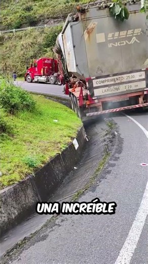 El CONDUCTOR de esta ENORME CAMIÓN sorprendió a TODOS con sus NERVIOS de ACERO