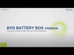 BYD BATTERY BOX Premium: Connection PLENTICORE plus & PLENTICORE BI