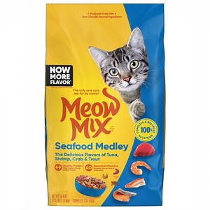 Meow Mix Seafood Medley Dry Cat Food, 3.15 lb. Bag