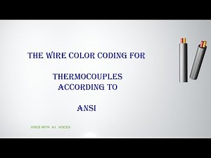the wire color coding for thermocouples according to the American National Standard Institute |TC