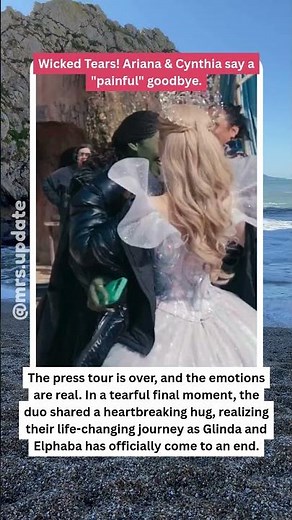 Ariana & Cynthia CRYING! 😭 Emotional Goodbye #Wicked